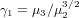 γ1 = μ3∕μ3∕22
